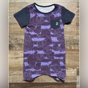 Rags Alice in Wonderland Cheshire Cat Short Sleeve Romper 12-18m